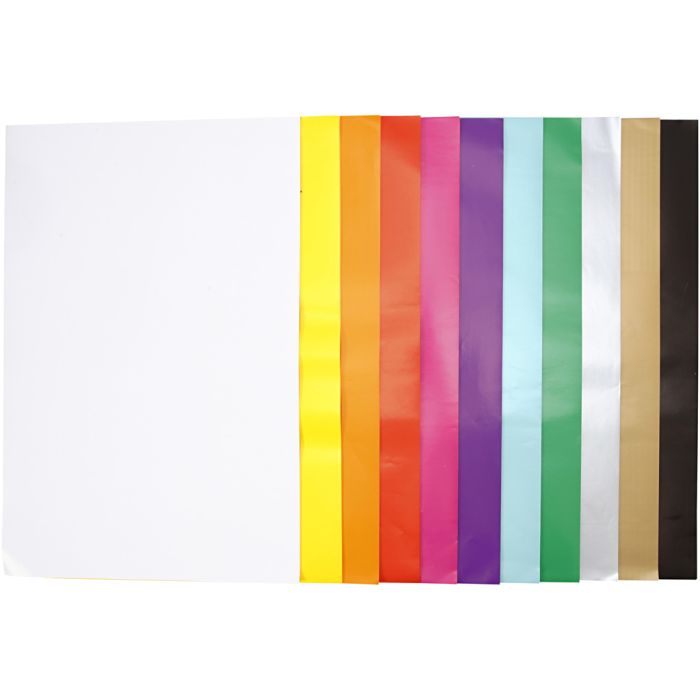 Carta Smaltata, foglio 32x48 cm, 80 g, colori asst., 11x25 fgl./ 1 conf.