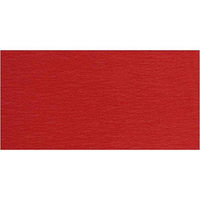 Carta Crespa, foglio 50x250 cm, rosso, 10 rot./ 1 conf.