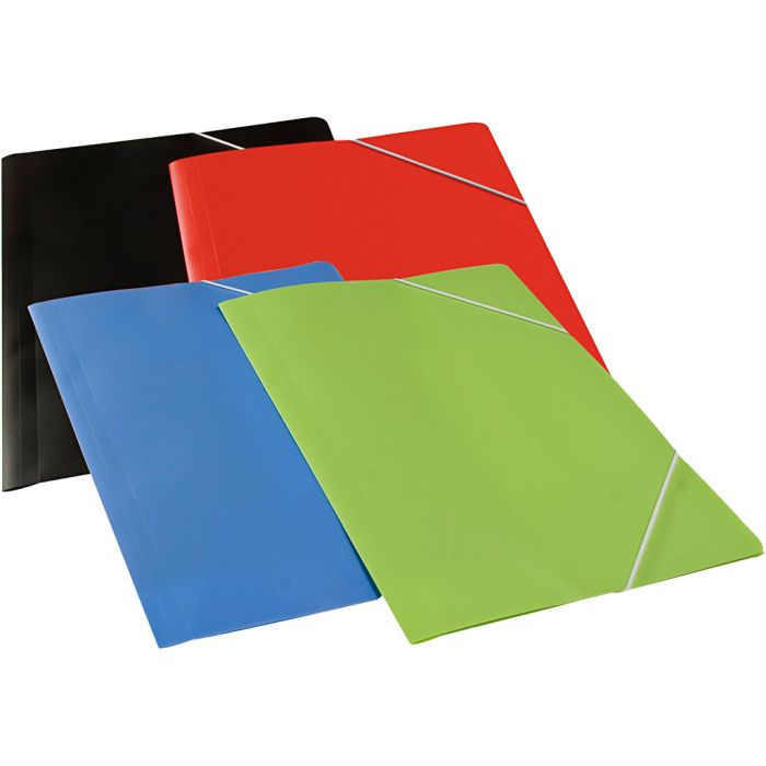 A4, nero, blu, verde, rosso, 4x10 pz, 40 pz/ 1 conf.