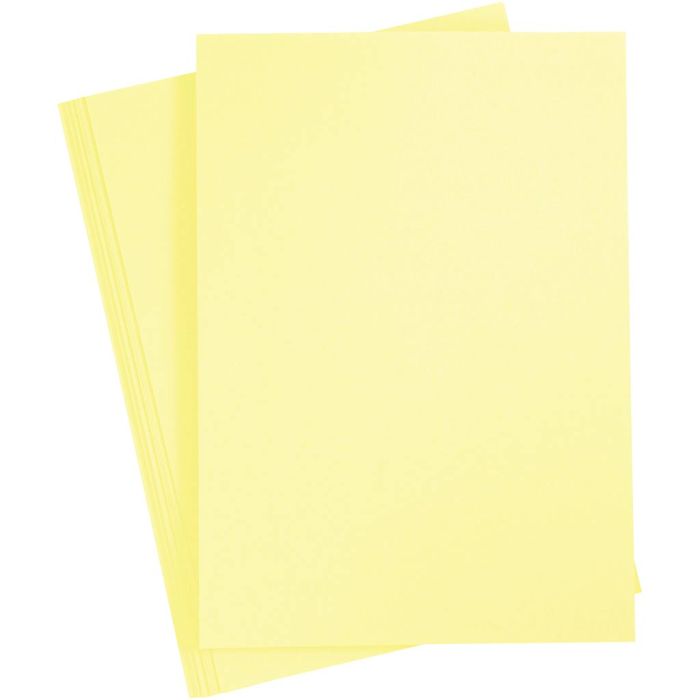 Cartoncino Colorato, A4, foglio 210x297 mm, 180 g, giallo chiaro, 20 fgl./ 1 conf.