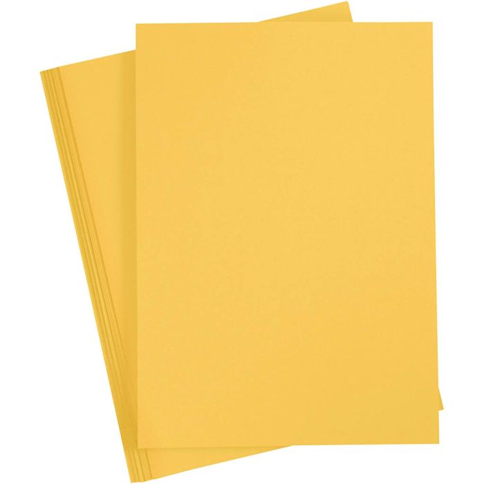 Cartoncino Colorato, A4, foglio 210x297 mm, 180 g, giallo sole, 20fgl./ 1 conf.