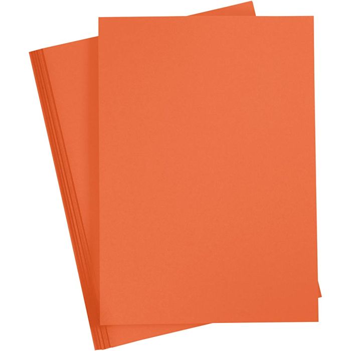 Cartoncino Colorato, A4, foglio 210x297 mm, 180 g, arancio, 20 fgl./ 1 conf.