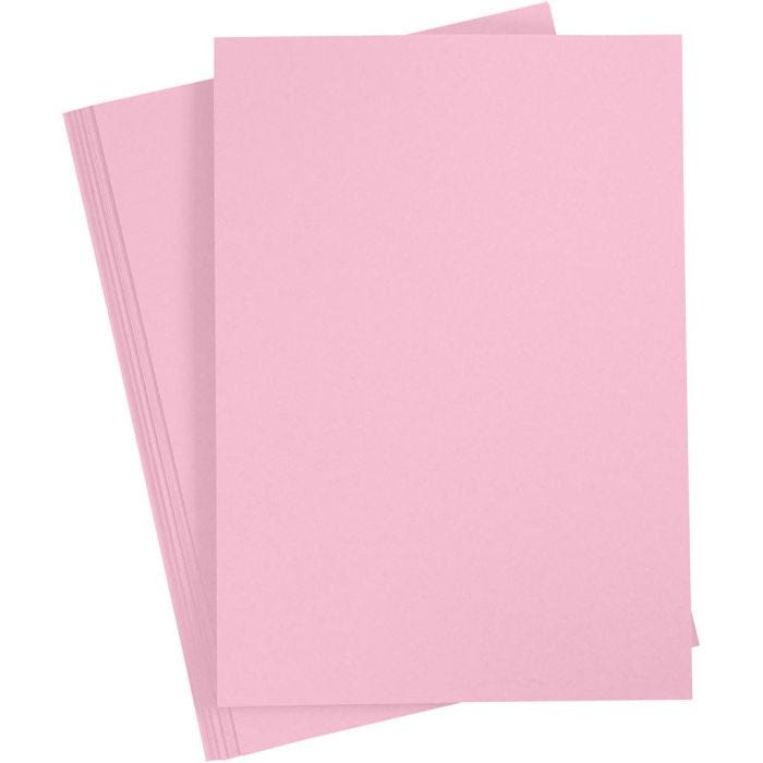 Cartoncino Colorato, A4, foglio 210x297 mm, 180 g, rosa chiaro, 20 fgl./ 1 conf.