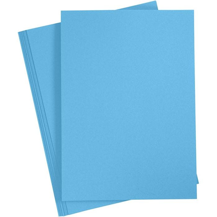 Cartoncino Colorato, A4, foglio 210x297 mm, 180 g, blu, 20 fgl./ 1 conf.