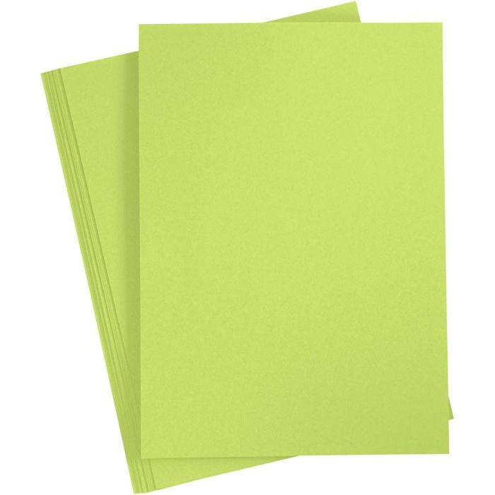 Cartoncino Colorato, A4, foglio 210x297 mm, 180 g, verde chiaro, 20 fgl./ 1 conf.