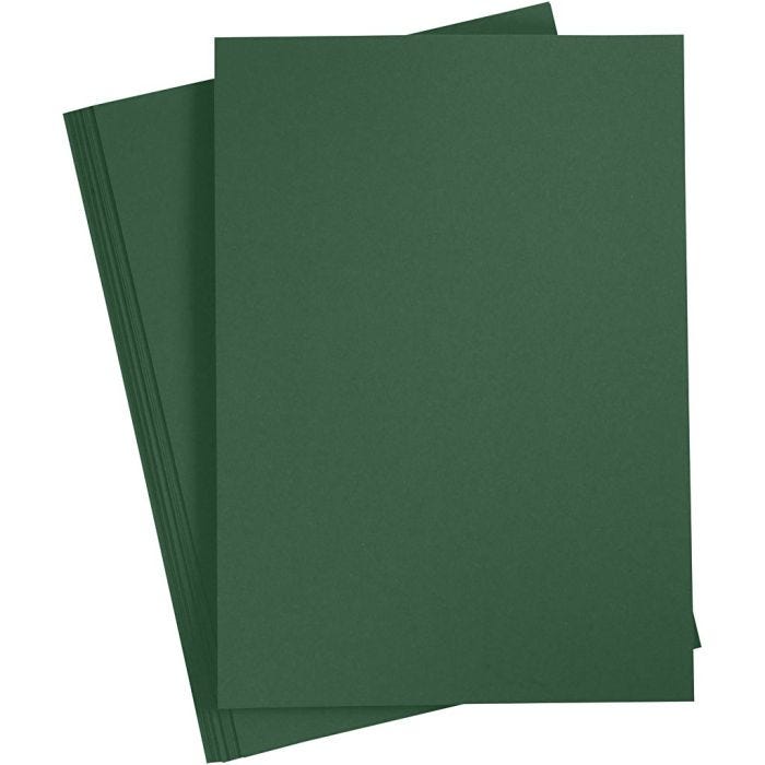 Cartoncino Colorato, A4, foglio 210x297 mm, 180 g, verde scuro, 20 fgl./ 1 conf.