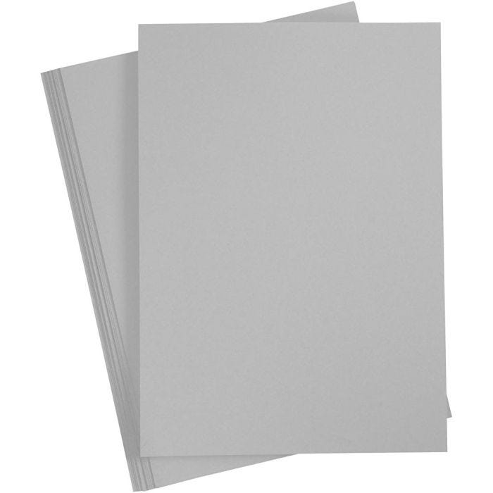 Cartoncino Colorato, A4, foglio 210x297 mm, 180 g, grigio, 20 fgl./ 1 conf.