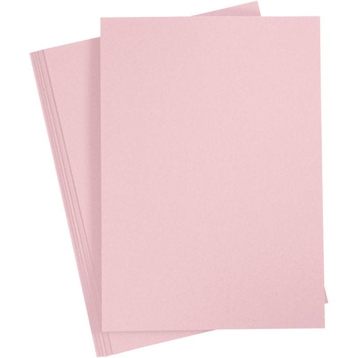 Cartoncino, A4, foglio 210x297 mm, 210 g, rosato, 10 fgl./ 1 conf.