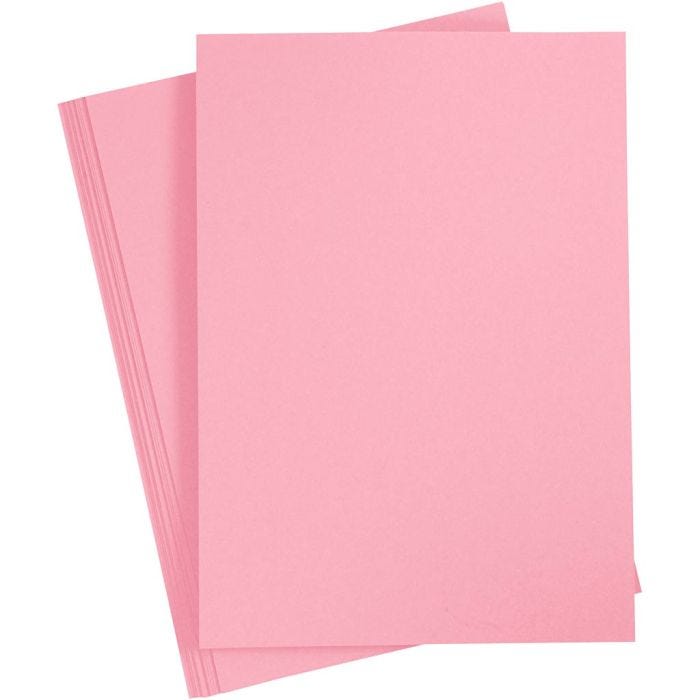 Cartoncino, A4, foglio 210x297 mm, 210 g, rosato scuro, 10 fgl./ 1 conf.
