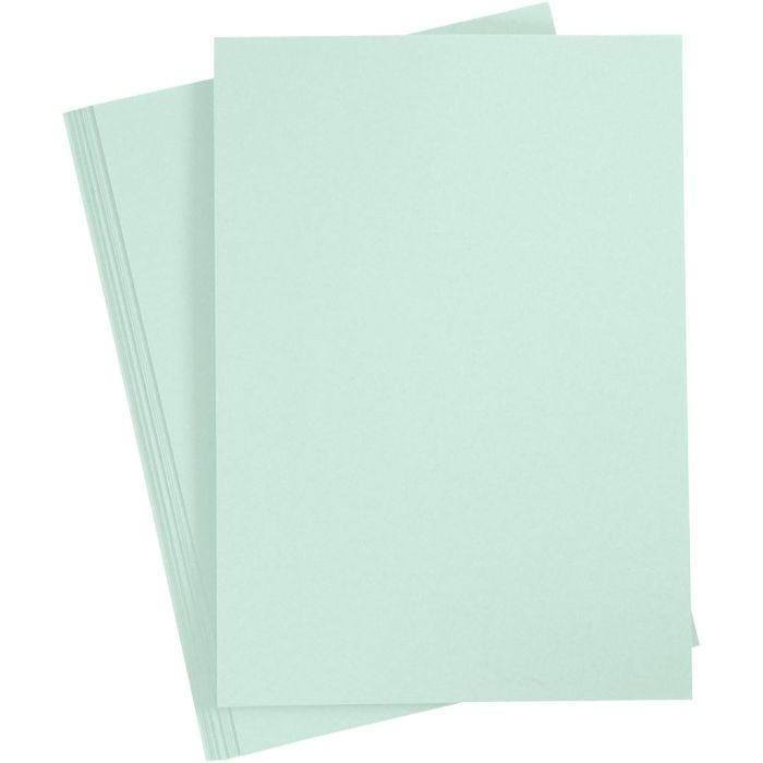Cartoncino, A4, foglio 210x297 mm, 210 g, verde pastello, 10 fgl./ 1 conf.