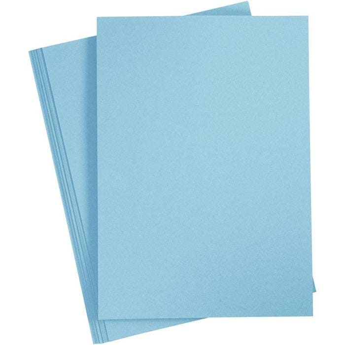Cartoncino, A4, foglio 210x297 mm, 210 g, azzurro, 10 fgl./ 1 conf.