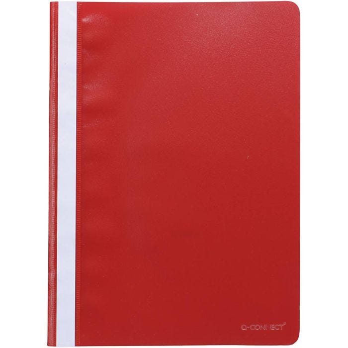 Cartelle di presentazione in plastica, A4, rosso, 1 pz
