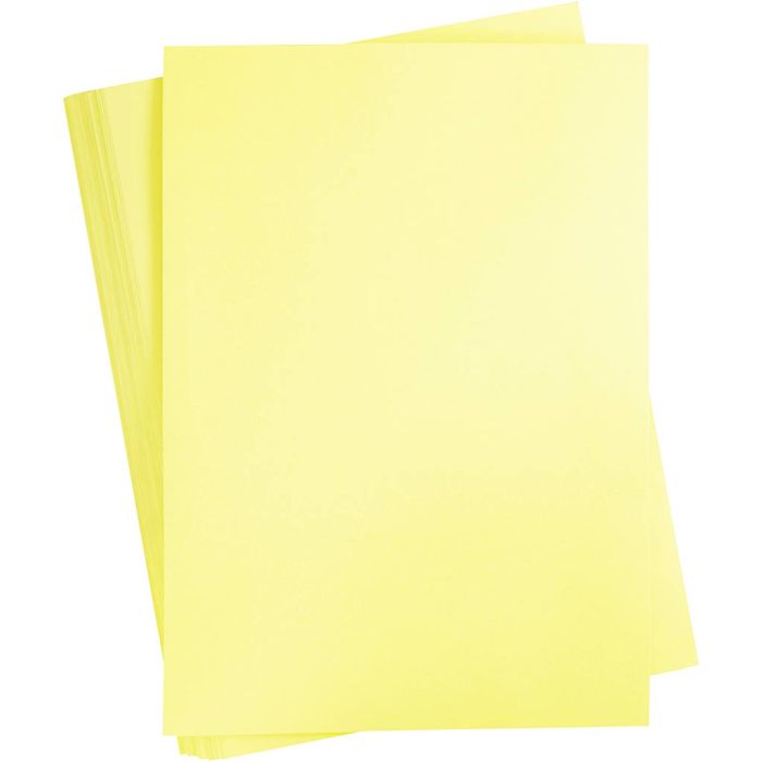 Cartoncino Colorato, A2, foglio 420x594 mm, 180 g, giallo chiaro, 100 fgl./ 1 conf.