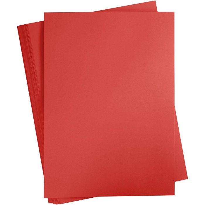 Cartoncino Colorato, A2, foglio 420x594 mm, 180 g, rosso, 100 fgl./ 1 conf.