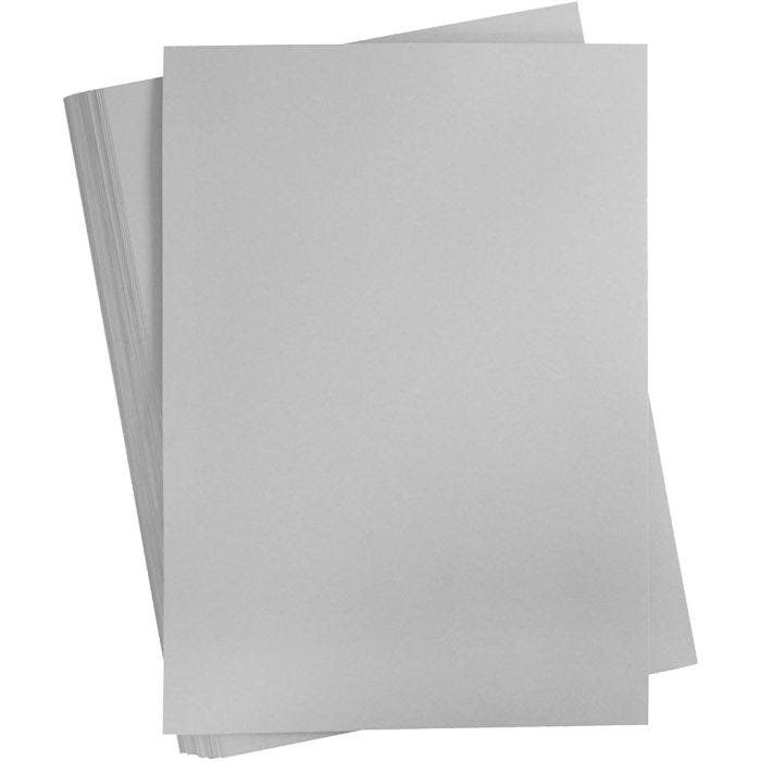 Cartoncino Colorato, A2, foglio 420x594 mm, 180 g, grigio, 100 fgl./ 1 conf.