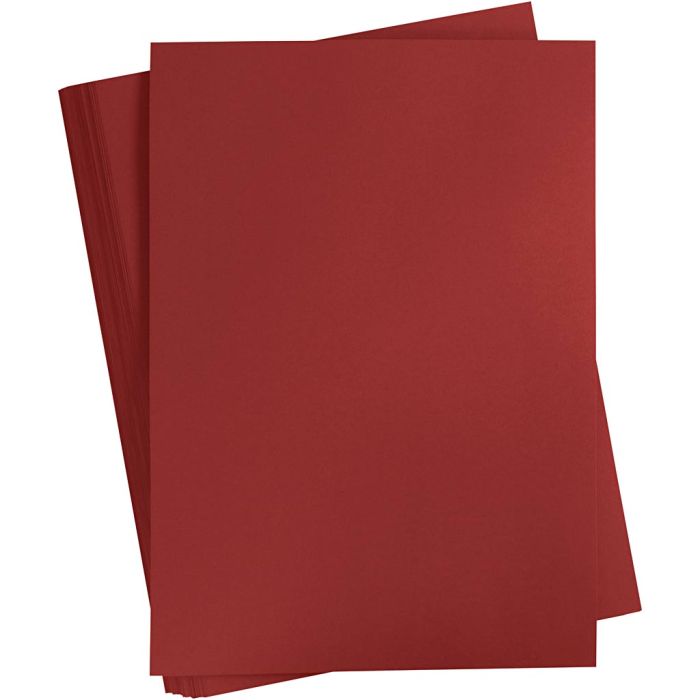 Cartoncino Colorato, A2, foglio 420x594 mm, 180 g, rosso scuro, 100 fgl./ 1 conf.