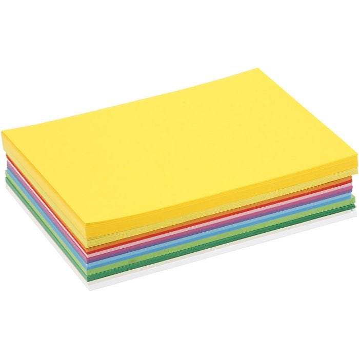 Cartoncino Primavera, A5, foglio 148x210 mm, 180 g, colori asst., 300 fgl. asst./ 1 conf.