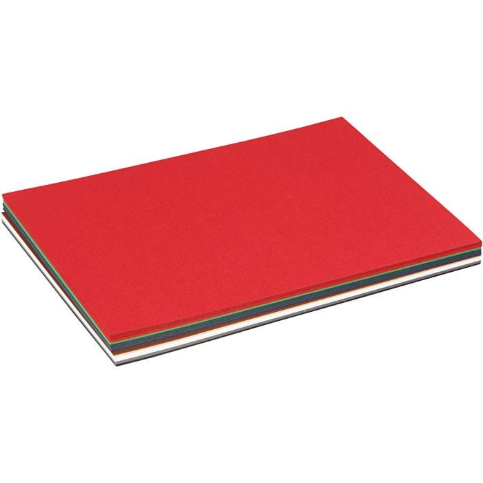 Cartoncino Natale, A5, foglio 150x210 mm, 180 g, colori asst., 60fgl. asst./ 1 conf.