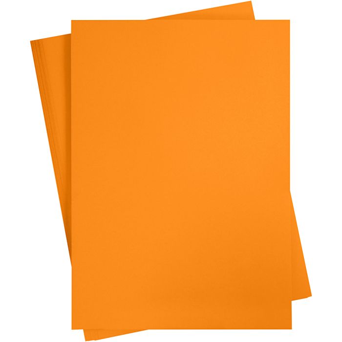 Cartoncino Colorato, A2, foglio 420x594 mm, 180 g, arancio, 10 fgl./ 1 conf.