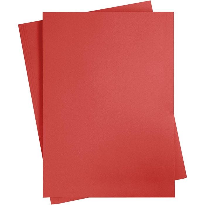 Cartoncino Colorato, A2, foglio 420x594 mm, 180 g, rosso, 10 fgl./ 1 conf.
