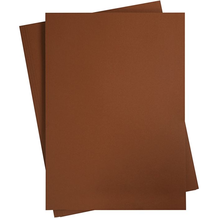 Cartoncino Colorato, A2, foglio 420x594 mm, 180 g, marrone scuro, 10 fgl./ 1 conf.