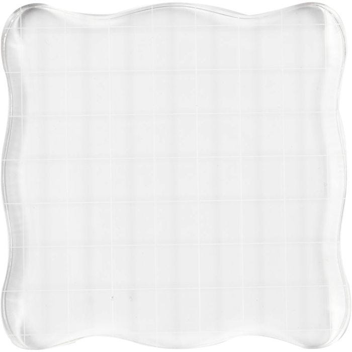 Blocco Acrilico, misura 10x10 cm, spess. 1 cm, 1 pz