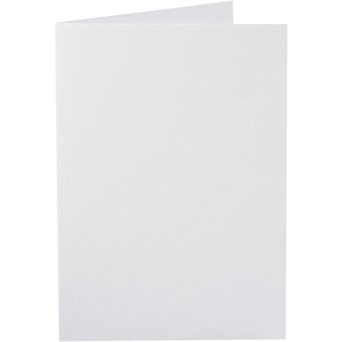 Biglietti, dim. cartoncino 10,5x15 cm, 220 g, bianco, 10pz/ 1 conf.