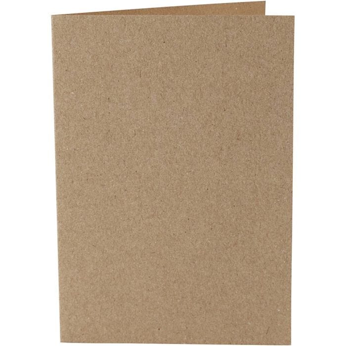 Biglietti, dim. cartoncino 10,5x15 cm, 220 g, natural, 10pz/ 1 conf.
