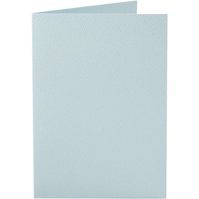 Biglietti, dim. cartoncino 10,5x15 cm, 220 g, azzurro, 10pz/ 1 conf.