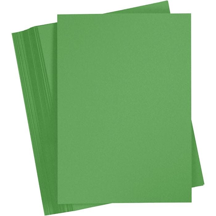 Cartoncino Colorato, A5, 180 g, verde erba, 100 fgl./ 1 conf.
