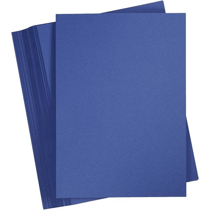 Cartoncino Colorato, A5, 180 g, blu scuro, 100 fgl./ 1 conf.