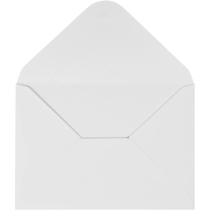 Busta, dim. busta 11,5x16 cm, 110 g, bianco, 10pz/ 1 conf.