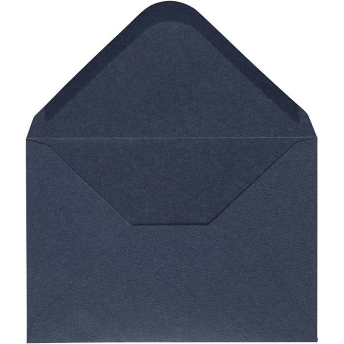 Busta, dim. busta 11,5x16 cm, 110 g, blu, 10pz/ 1 conf.