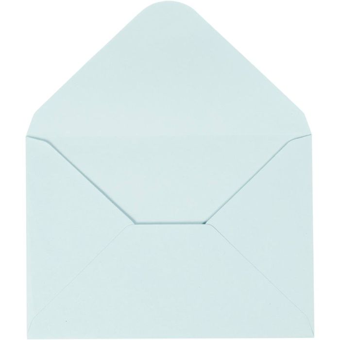 Busta, dim. busta 11,5x16 cm, 110 g, azzurro, 10pz/ 1 conf.