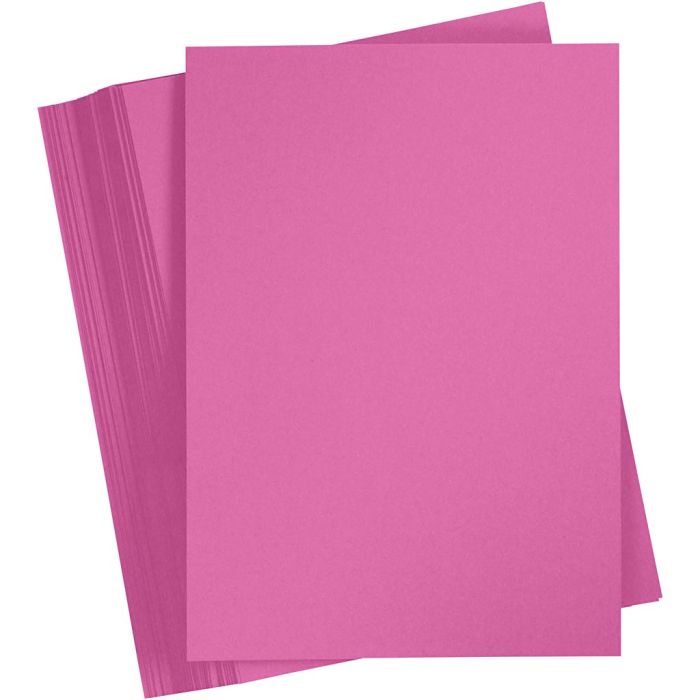 Carta da cartoncino, A4, foglio 210x297 mm, 180 g, rosa, 100 fgl./ 1 conf.