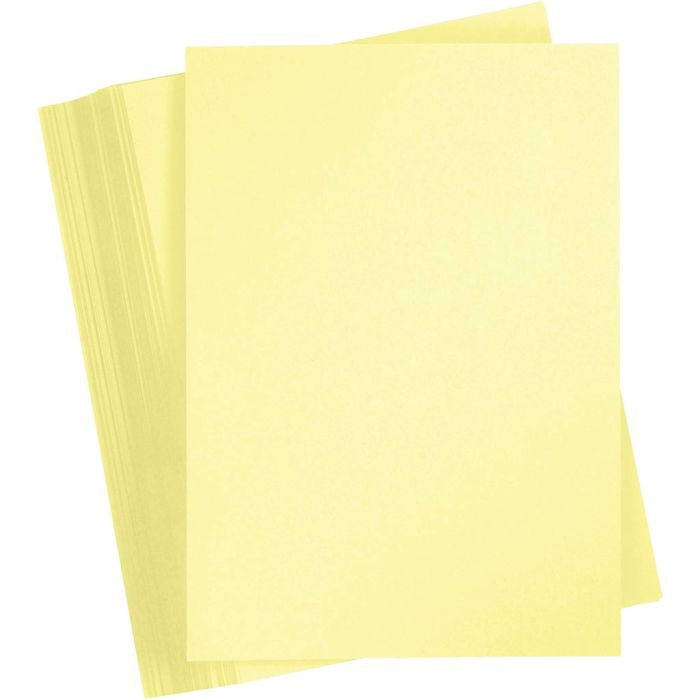 Cartoncino Colorato, A4, foglio 210x297 mm, 180 g, giallo chiaro, 100 fgl./ 1 conf.