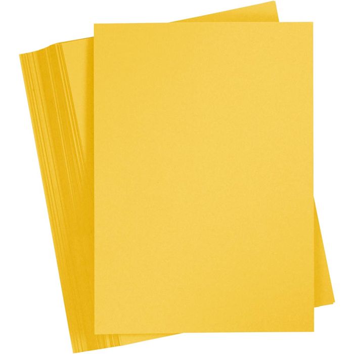 Cartoncino Colorato, A4, foglio 210x297 mm, 180 g, giallo sole, 100 fgl./ 1 conf.