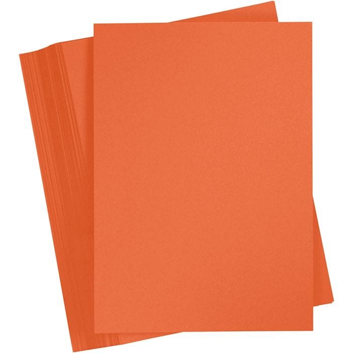 Cartoncino Colorato, A4, foglio 210x297 mm, 180 g, arancio, 100 fgl./ 1 conf.