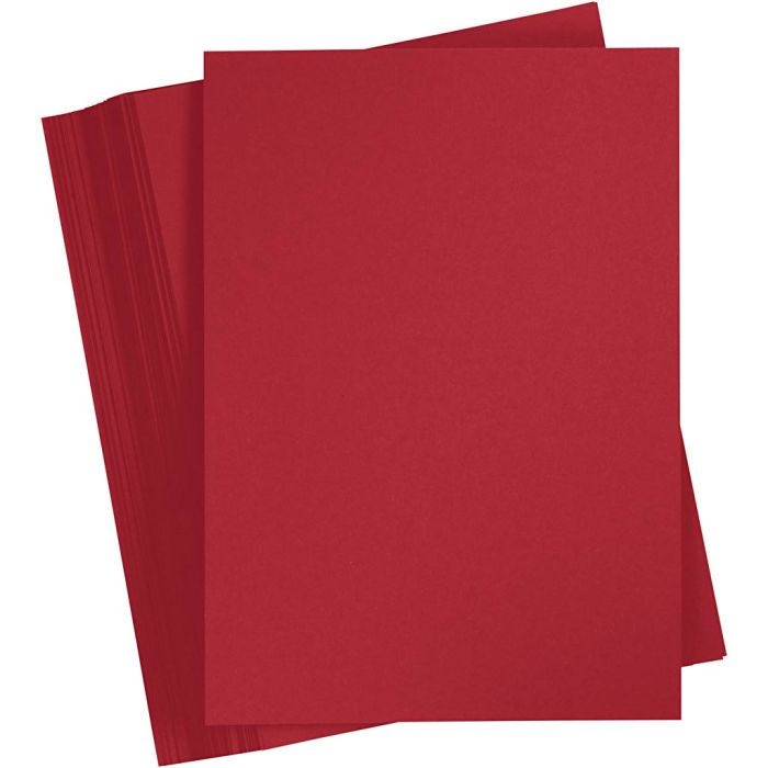Cartoncino Colorato, A4, foglio 210x297 mm, 180 g, rosso natalizio, 100 fgl./ 1 conf.