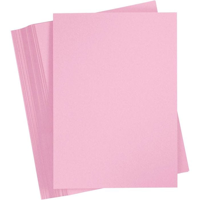 Cartoncino Colorato, A4, foglio 210x297 mm, 180 g, rosa chiaro, 100 fgl./ 1 conf.