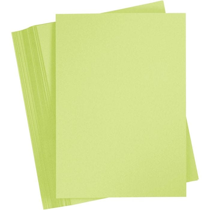 Cartoncino Colorato, A4, foglio 210x297 mm, 180 g, verde chiaro, 100 fgl./ 1 conf.
