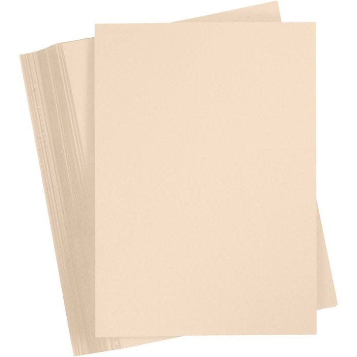 Cartoncino Colorato, A4, foglio 210x297 mm, 180 g, beige, 100 fgl./ 1 conf.
