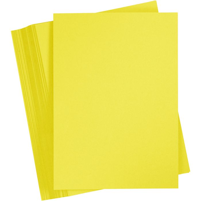 Cartoncino Colorato, A6, foglio 105x148 mm, 180 g, giallo sole, 100 fgl./ 1 conf.