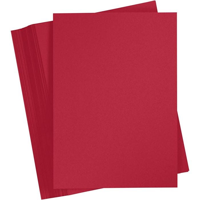 Cartoncino Colorato, A6, foglio 105x148 mm, 180 g, rosso natalizio, 100 fgl./ 1 conf.
