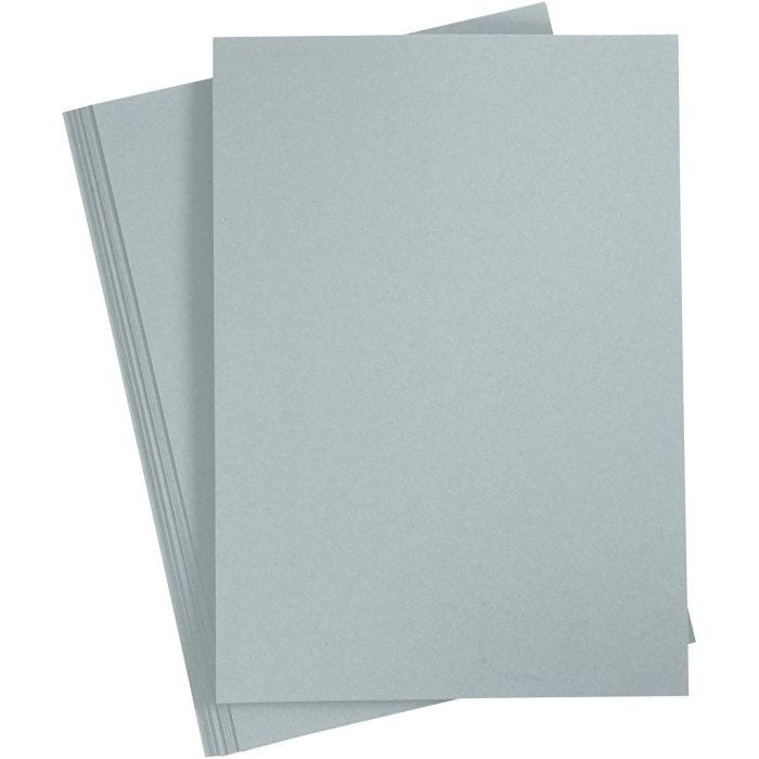 Biglietto, A4, foglio 210x297 mm, 220 g, grigio, 10 pz/ 1 conf.