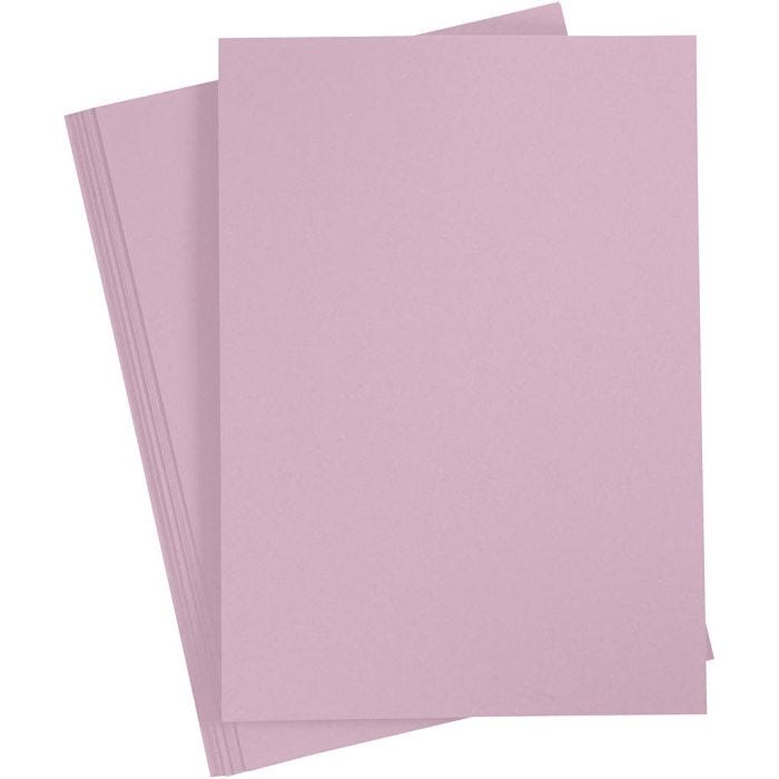 Biglietto, A4, foglio 210x297 mm, 220 g, lilla chiaro, 10 pz/ 1 conf.