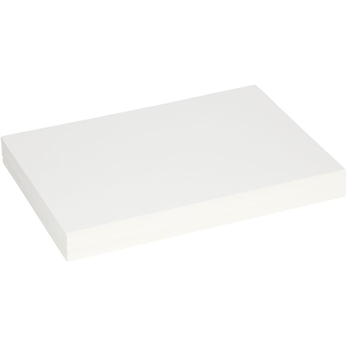 Cartoncino per costruzioni, foglio 25,5x36 cm, spess. 0,4 mm, 250 g, bianco, 100 fgl./ 1 conf.