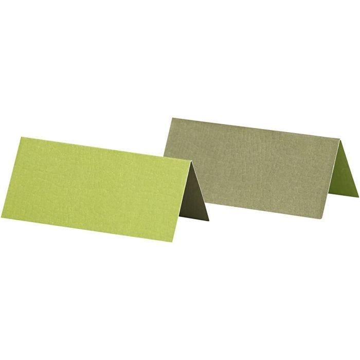 Segnaposto da tavolo, misura 9x4 cm, verde, 25 pz/ 1 conf.