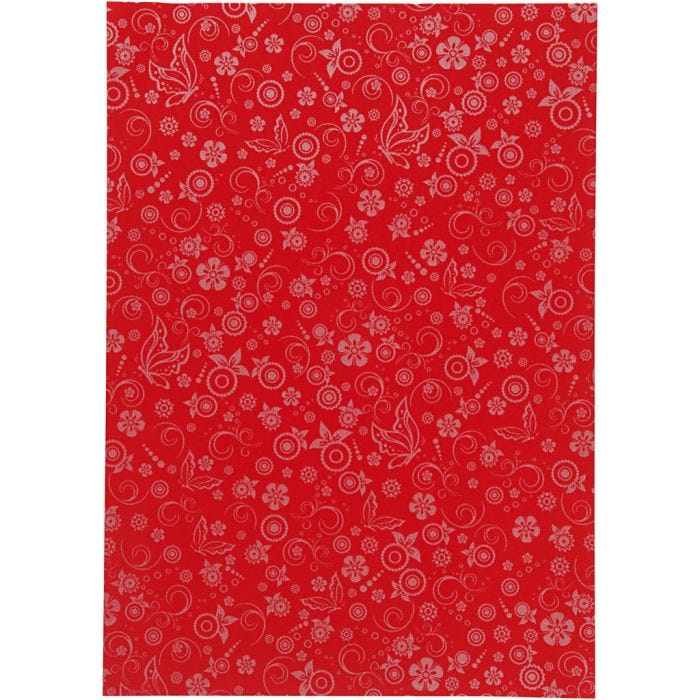 Carta, A4, foglio 210x297 mm, 80 g, rosso, 20 fgl./ 1 conf.