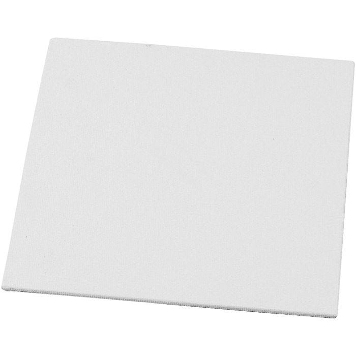 Pannello telato, misura 15x15 cm, spess. 3 mm, 280 g, bianco, 1 pz
